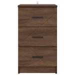 vidaXL Dulap de noapte Stejar brun 38 x 38 x 66 cm Lemn compozit