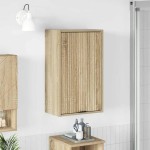 vidaXL Dulap de Baie Pe perete cu ușă Stejar Sonoma 39 x 23,5 x 65 cm