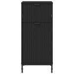 vidaXL Dulap de Baie Negru 39,5 x 36 x 88 cm Lemn compozit & Metal