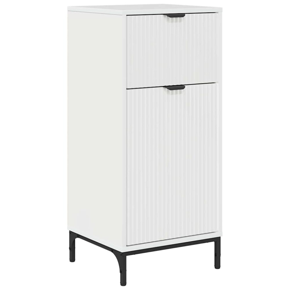 vidaXL Dulap de Baie cu sertar cu ușă Alb lucios 39,5 x 36 x 88 cm