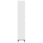 vidaXL Dulap de Baie Alb 31,5 x 33 x 190 cm Lemn compozit & Metal