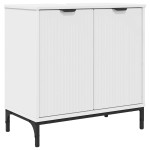 vidaXL Dulap pentru Chiuveta de Baie cu ușă Alb 60.5 x 33.5 x 61 cm