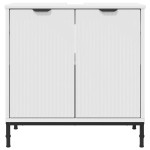 vidaXL Dulap pentru Chiuveta de Baie cu ușă Alb 60.5 x 33.5 x 61 cm