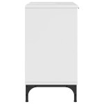 vidaXL Dulap pentru Chiuveta de Baie cu depozitare Alb foarte lucios