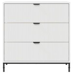 vidaXL Bufet cu sertar Alb 79.5 x 33 x 82 cm Lemn compozit