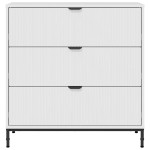 vidaXL Bufet Alb foarte lucios 79.5 x 33 x 82 cm Lemn compozit