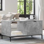 vidaXL Masă de cafea Gri beton 90 x 49 x 46 cm Lemn compozit