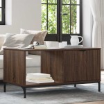 vidaXL Masă de cafea Stejar brun 90 x 49 x 46 cm Lemn compozit