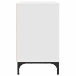 vidaXL Noptieră cu sertar Alb 63.5 x 36 x 61 cm Lemn compozit