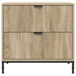 vidaXL Noptieră Stejar sonoma 63.5 x 36 x 61 cm Lemn compozit