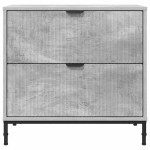 vidaXL Noptieră cu sertar Gri beton 63.5 x 36 x 61 cm Lemn compozit