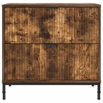 vidaXL Noptieră Stejar afumat 63.5 x 36 x 61 cm Lemn compozit