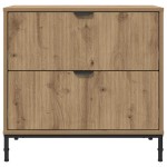 vidaXL Noptieră stejar artizanal 63.5 x 36 x 61 cm Lemn compozit