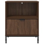 vidaXL Noptieră cu sertar Stejar brun 49 x 36 x 61 cm Lemn compozit