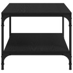 vidaXL Masă de cafea Stejar Negru 81 x 50 x 40 cm Lemn compozit