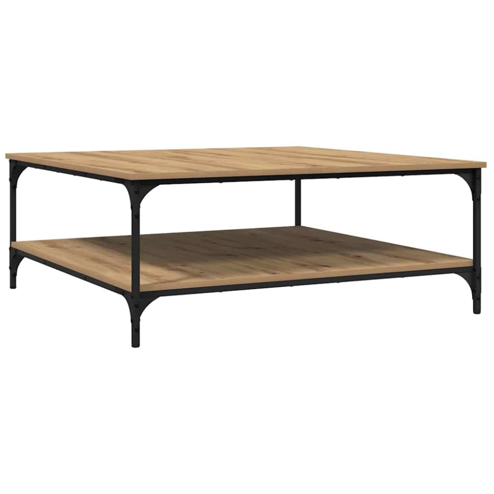 vidaXL Masă de cafea stejar artizanal 100 x 100 x 40 cm Lemn compozit