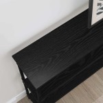 vidaXL Masă de consolă Stejar negru 100 x 22,5 x 75 cm Lemn compozit