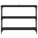 vidaXL Masă de consolă Stejar negru 100 x 22,5 x 75 cm Lemn compozit