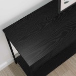 vidaXL Masă de consolă Stejar negru 100 x 34.5 x 75 cm Lemn compozit