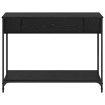 vidaXL Masă de consolă Stejar negru 100 x 34.5 x 75 cm Lemn compozit