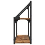 vidaXL Raft de perete cu raft Lemn vechi 60 x 21 x 51 cm Lemn compozit