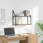 vidaXL Raft de perete stejar artizanal 60 x 21 x 51 cm Lemn compozit