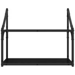 vidaXL Raft de perete Stejar negru 60 x 21 x 51 cm Lemn compozit