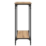 vidaXL Masă de consolă cu raft stejar artizanal 101 x 30.5 x 75 cm