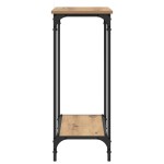 vidaXL Masă de consolă cu raft stejar artizanal 75 x 30.5 x 75 cm