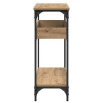 vidaXL Masă de consolă stejar artizanal 100 x 29 x 75 cm Lemn compozit