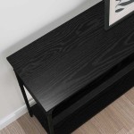 vidaXL Masă de consolă Stejar negru 100 x 29 x 75 cm Lemn compozit