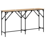 vidaXL Masă de consolă stejar artizanal 140 x 29 x 75 cm Lemn compozit