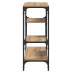 vidaXL Masă de consolă Stejar Artizanal 100 x 30 x 75 cm Lemn compozit