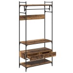 vidaXL Dulap cu sertar Lemn vechi 89 x 39 x 184.5 cm Lemn compozit