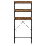 vidaXL Raft pentru mașină de spălat Lemn vechi 67 x 25 x 163 cm