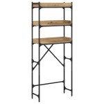 vidaXL Raft pentru mașină de spălat 67 x 25 x 163 cm Lemn compozit