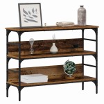 vidaXL Masă de consolă Lemn vechi 100 x 32 x 75 cm Lemn compozit