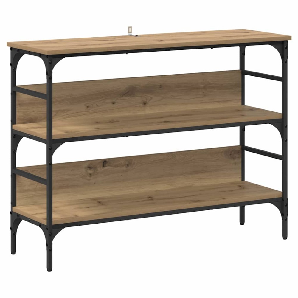 vidaXL Masă de consolă stejar artizanal 100 x 32 x 75 cm Lemn compozit