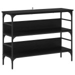 vidaXL Masă de consolă Stejar negru 100 x 32 x 75 cm Lemn compozit