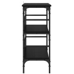 vidaXL Masă de consolă Stejar negru 100 x 32 x 75 cm Lemn compozit