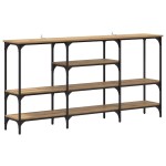 vidaXL Masă de consolă stejar artizanal 160 x 29 x 80 cm Lemn compozit