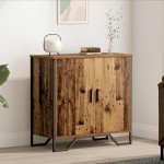 vidaXL Bufet cu raft cu depozitare cu ușă Maro 78 x 35.5 x 74.5 cm Lemn compozit vidaXL Bufet cu raft cu depozitare cu ușă Maro 78 x 35.5 x 74.5 cm Lemn compozit
