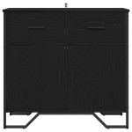 vidaXL Bufet Stejar negru 79.5 x 35.5 x 74.5 cm Lemn compozit