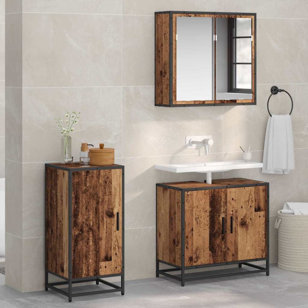 vidaXL Bufet Lemn vechi 35 x 35.5 x 76 cm Lemn compozit