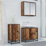 vidaXL Bufet Lemn vechi 35 x 35.5 x 76 cm Lemn compozit