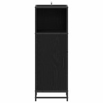 vidaXL Set de mobilier pentru baie Stejar Negru 35 x 37,5 x 100 cm