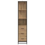vidaXL Set de mobilier pentru baie Stejar Artizanal 35 x 37,5 x 166 cm