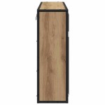 vidaXL Dulap cu oglindă pentru baie stejar artizanal 65 x 20 x 60 cm