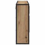 vidaXL Dulap cu oglindă pentru baie stejar artizanal 65 x 20 x 60 cm