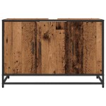 vidaXL Dulap de Baie cu ușă Lemn Vechi 90 x 33 x 60 cm Lemn compozit